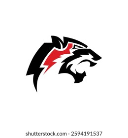 vector set of lion silhouette logo. Lion head vector logo design, lion icon