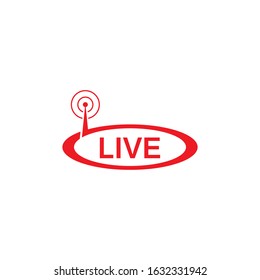vector set of live streaming icon multimedia logo concept 