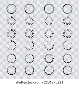 Vector Set the Loading icon. Burden. load icon. Background. Loading vector icon