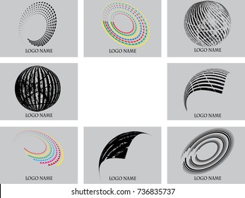 Vector set of logo design
