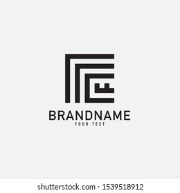 Vector set of logo design templates in simple trendy linear style. Mono line icons and signs