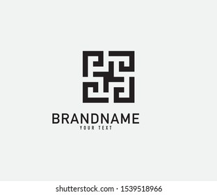 Vector set of logo design templates in simple trendy linear style. Mono line icons and signs