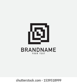 Vector set of logo design templates in simple trendy linear style. Mono line icons and signs