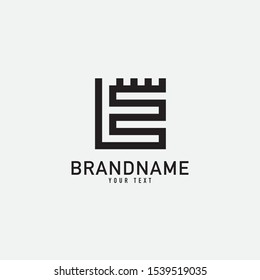 Vector set of logo design templates in simple trendy linear style. Mono line icons and signs