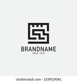 Vector set of logo design templates in simple trendy linear style. Mono line icons and signs