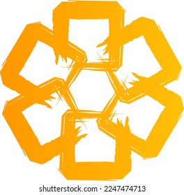 Vector set of logo design templates. Symbol in decorative arabic style. Ornate decoration for invitations, greeting cards, wallpapers, backgrounds, web pages, Ramadan