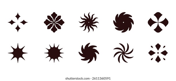 Vector set of logo design templates and graphic elements, organic cosmetics, floral illustration in simple linear hand drawn style, plants and flowers, natural products emblems. vector eps file