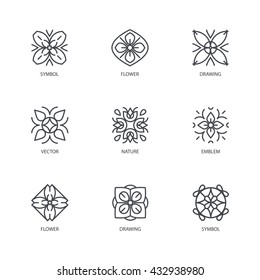 Mongolian Traditional Art Pattern Set Oriental Stock Vector (Royalty ...