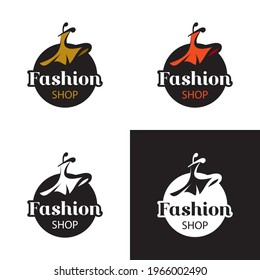 vector set logo girls style sketch model