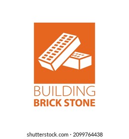 Vector set of logos brick stones, construction