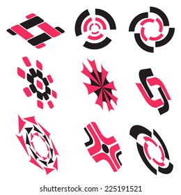 vector set: logos design elements
