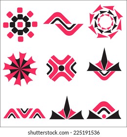 vector set: logos design elements