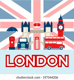Vector set of London symbols