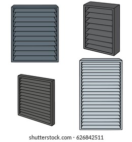 vector set of louver