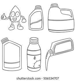 vector set of lubricant oil