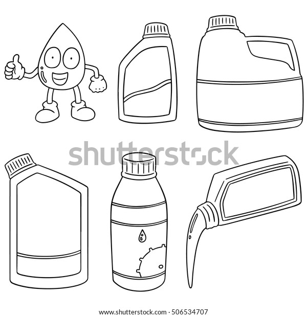 Vector Set Lubricant Oil Stock Vector (Royalty Free) 506534707