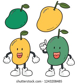 vector set of mango
