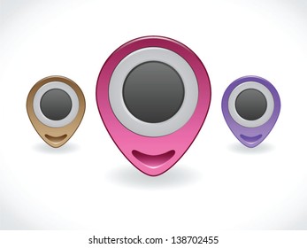 Vector set of map pointers icon 3