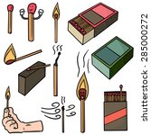 vector set of matches