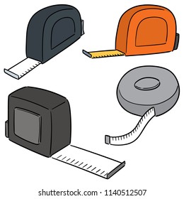 vector set of measuring tape