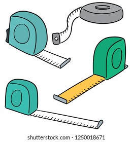 vector set of measuring tape