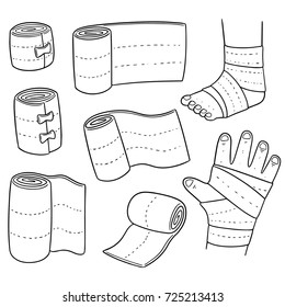 Vector Set Of Medical Bandage