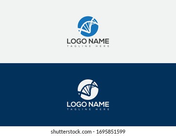 Vector set of medical dan logo and signs with symbol.