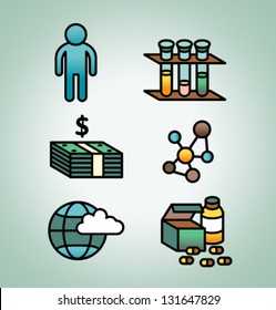 Vector set of medical icons