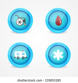 Vector set of medical icons