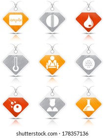 Vector set of medical icons.