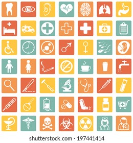 Vector Set of Medical Icons