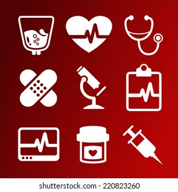 Vector set of medical icons