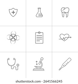 vector set of medical icons