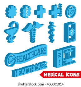 Vector set. Medical icons.