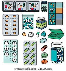 vector set of medicine