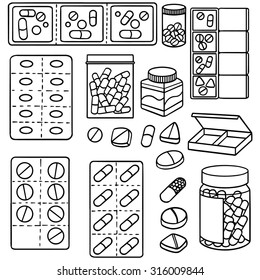 vector set of medicine