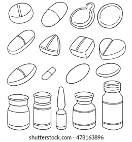 vector set of medicine
