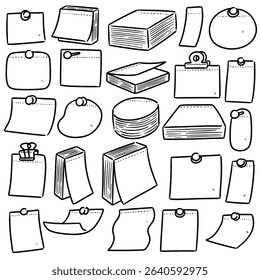 vector set of memo note