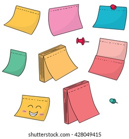 vector set of memo note