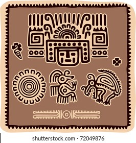 Vector Set of Mexican Design Elements