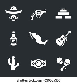 Vector Set Of Mexico Icons.