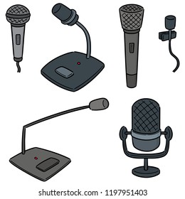 vector set of microphone