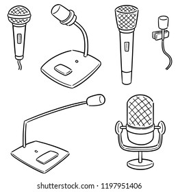 vector set of microphone