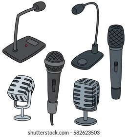 vector set of microphone