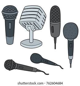 vector set of microphone