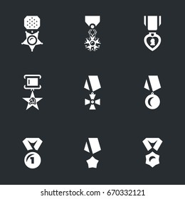 Vector Set of Military Award Icons.