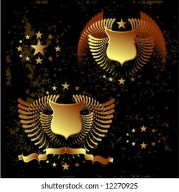 Vector set of military banners