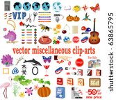 vector set with miscellaneous clip-arts
