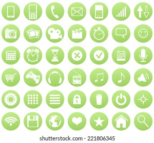 Vector Set Of Mobile Icons