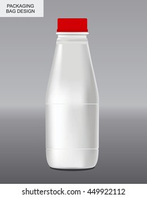 Vector set mock up. Bottle